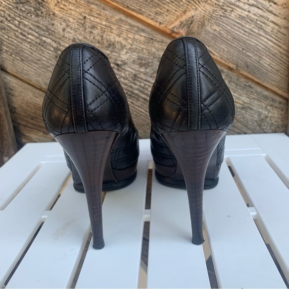 Stuart Weitzman Women’s Quilted Leather Heels Sz 6.5 Shoes Dress Stiletto Pumps - Picture 8 of 11